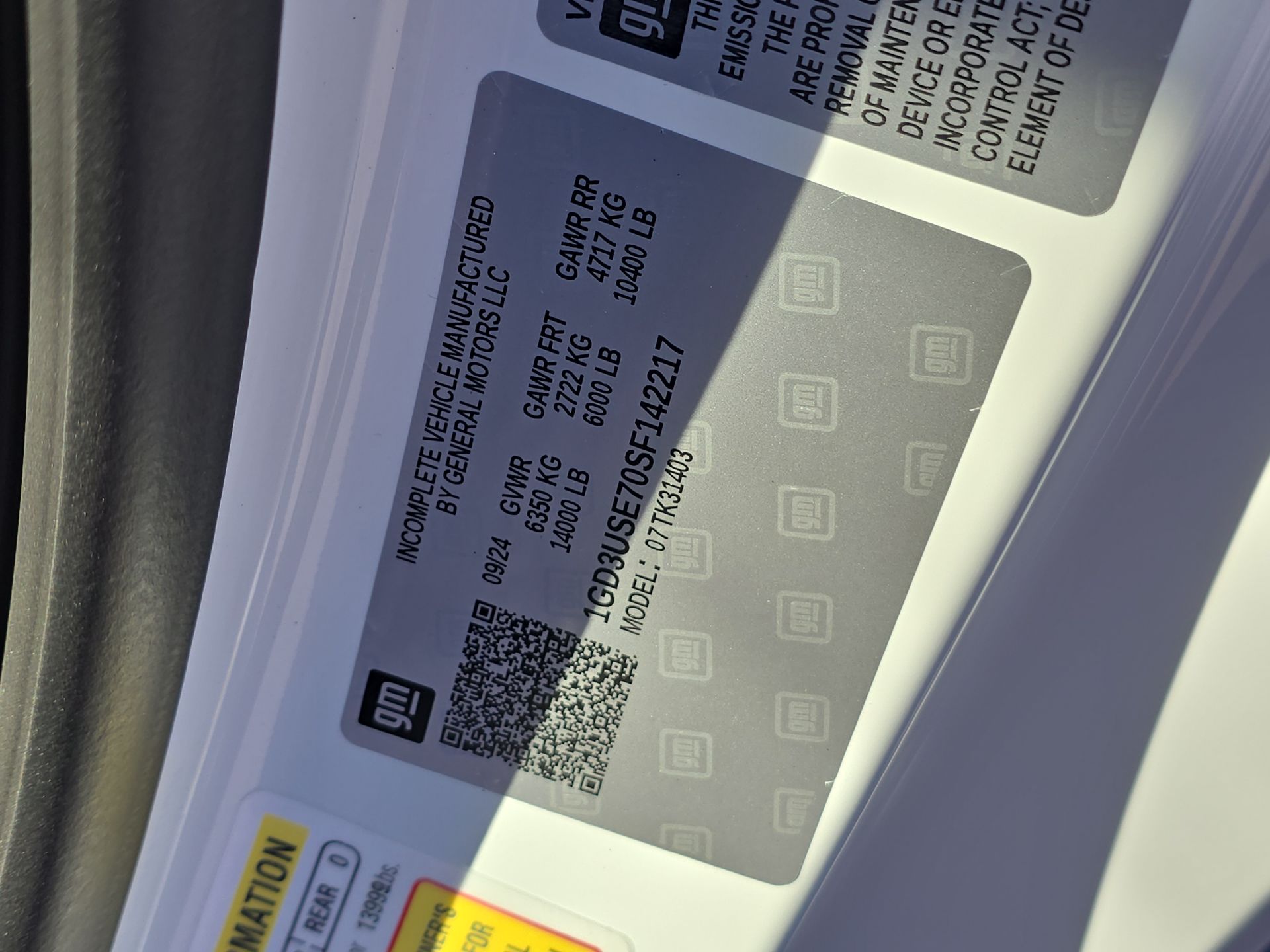 2025 GMC Sierra 3500 HD Chassis Cab Pro