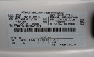 2025 Ford Super Duty F-550 DRW XL