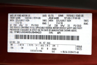 2025 Ford Escape Active Demo