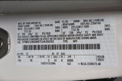 2026 Ford Escape Active