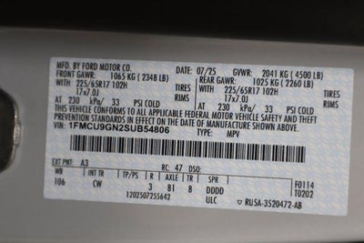 2025 Ford Escape Active Demo