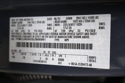 2025 Ford Escape Active Demo