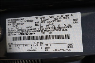 2025 Ford Escape Active Demo