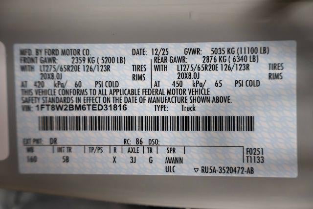 2026 Ford Super Duty F-250 SRW Black Widow Edition