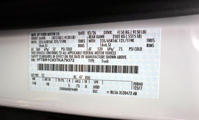 2026 Ford Transit Cargo Van Base