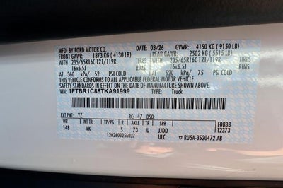 2026 Ford Transit Cargo Van Base