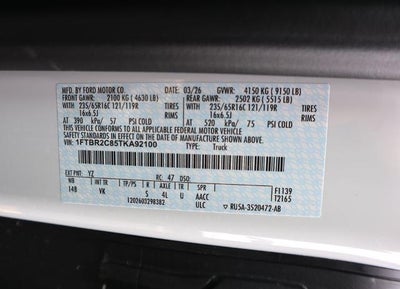 2026 Ford Transit Cargo Van Base