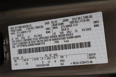 2025 Ford F-150 XLT Demo