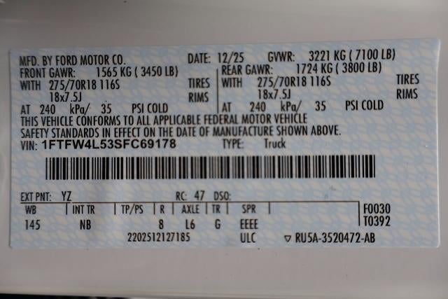 2025 Ford F-150 Tremor