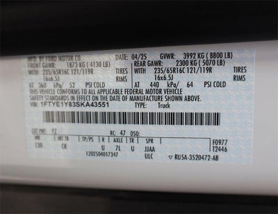 2025 Ford Transit Cargo Van Base