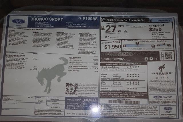 2025 Ford Bronco Sport Big Bend Demo