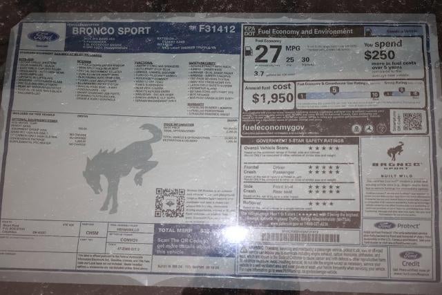 2025 Ford Bronco Sport Big Bend Demo