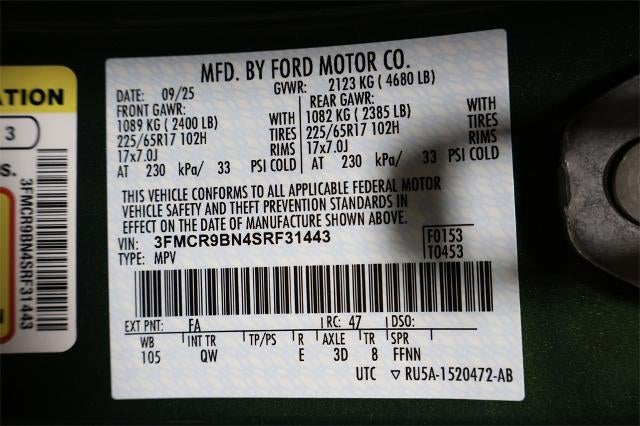 2025 Ford Bronco Sport Big Bend Demo