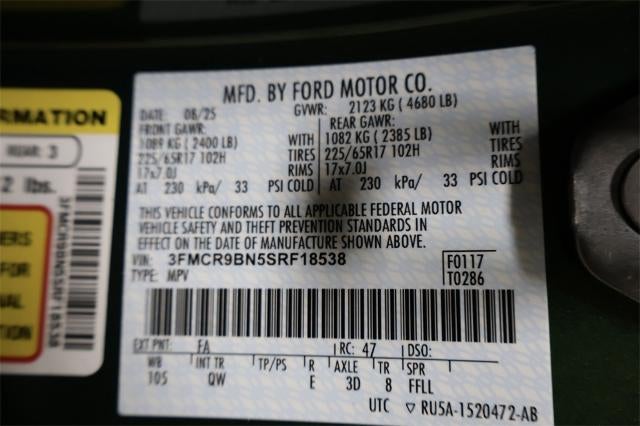 2025 Ford Bronco Sport Big Bend Demo