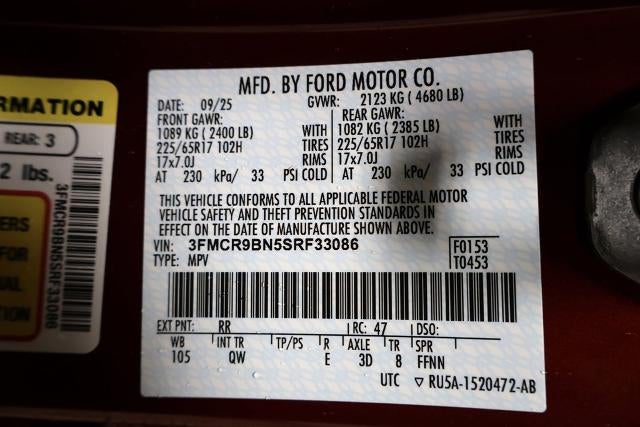 2025 Ford Bronco Sport Big Bend Demo