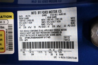 2025 Ford Bronco Sport Big Bend Demo