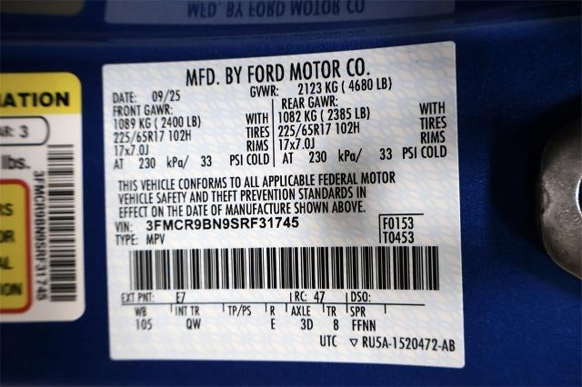 2025 Ford Bronco Sport Big Bend Demo