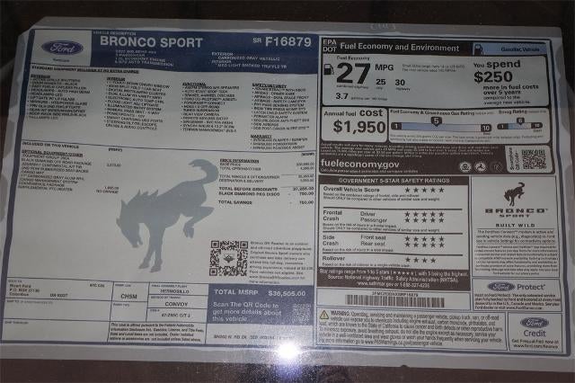 2025 Ford Bronco Sport Big Bend Demo