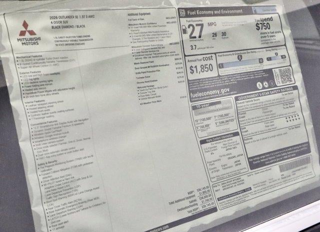 2026 Mitsubishi Outlander SE