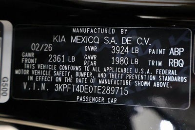 2026 Kia K4 LXS
