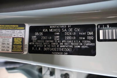 2026 Kia K4 EX