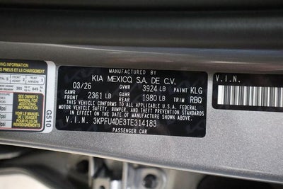 2026 Kia K4 EX