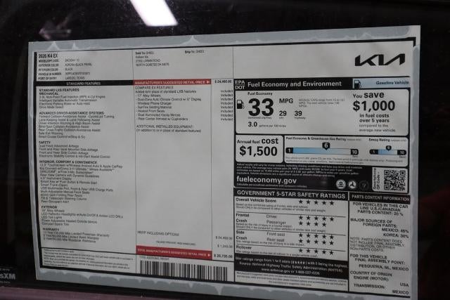 2026 Kia K4 EX