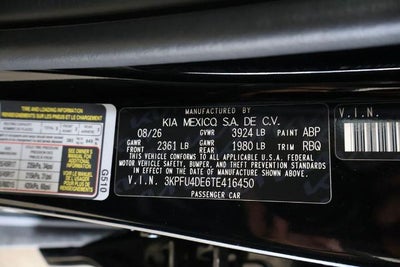 2026 Kia K4 EX