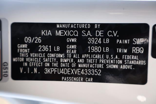 2027 Kia K4 EX