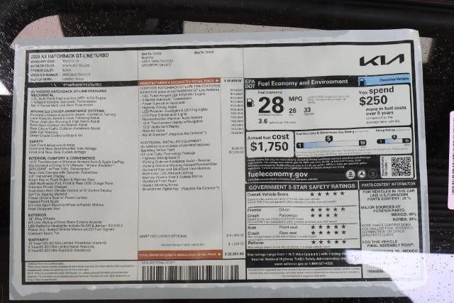 2026 Kia K4 Hatchback GT-Line Turbo