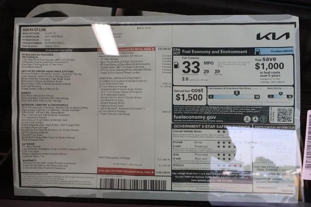 2026 Kia K4 GT-Line