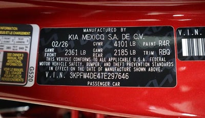 2026 Kia K4 GT-Line