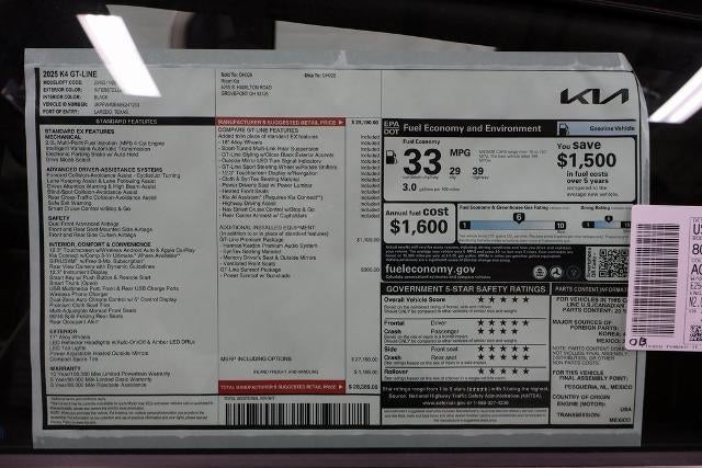 2025 Kia K4 GT-Line