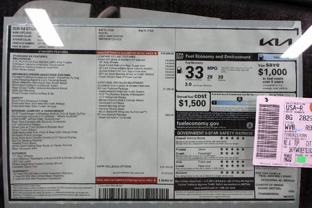 2026 Kia K4 GT-Line