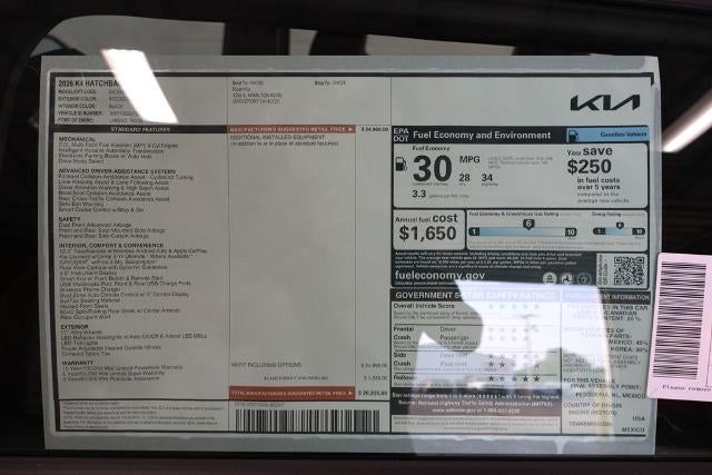2026 Kia K4 Hatchback EX