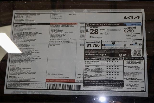 2026 Kia Sportage SX-Prestige