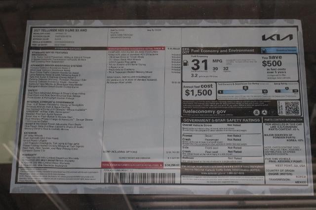 2027 Kia Telluride Hybrid X-Line SX