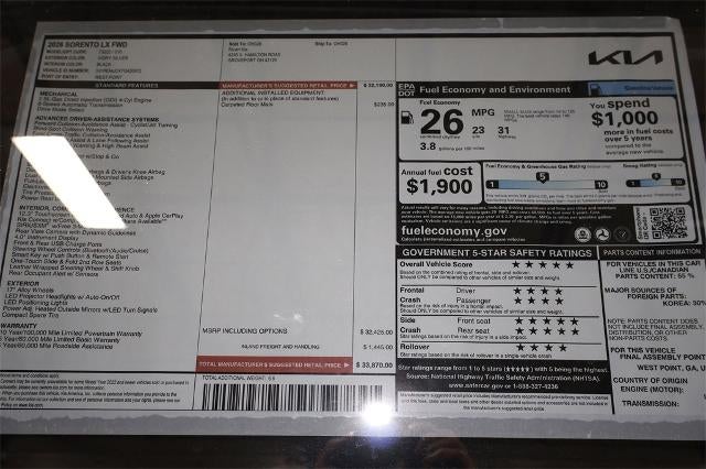 2026 Kia Sorento LX