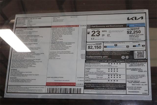 2026 Kia Sorento X-Line EX