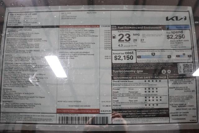 2026 Kia Sorento EX