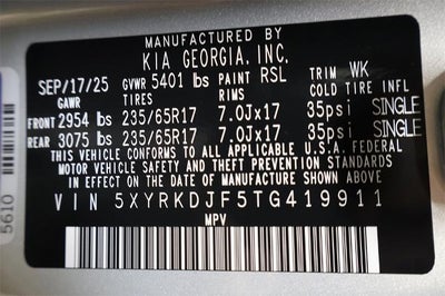 2026 Kia Sorento X-Pro SX Prestige