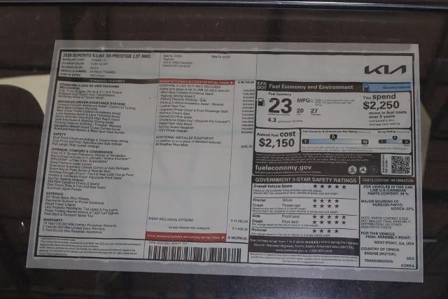 2026 Kia Sorento X-Line SX Prestige