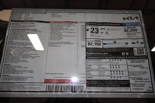 2026 Kia Sorento X-Line SX Prestige