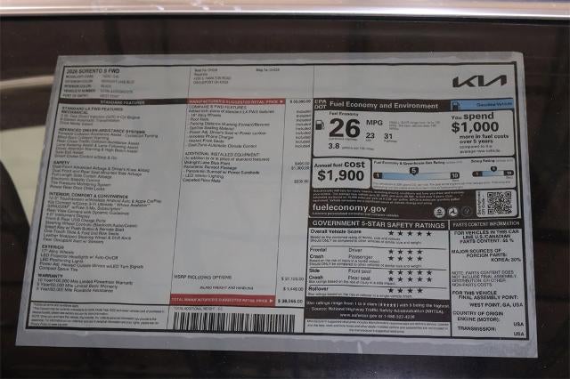 2026 Kia Sorento S