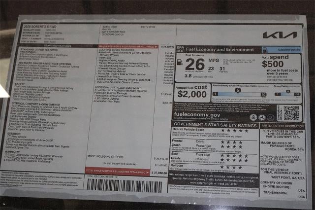 2025 Kia Sorento S