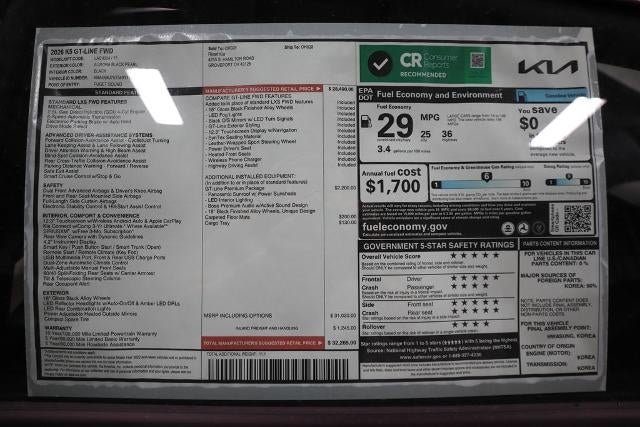 2026 Kia K5 GT-Line