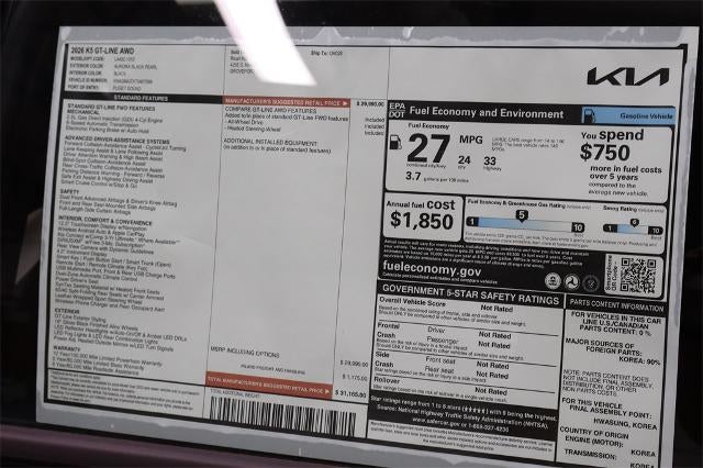2026 Kia K5 GT-Line