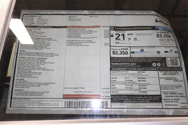 2026 Kia Carnival LXS