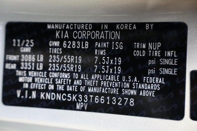 2026 Kia Carnival EX