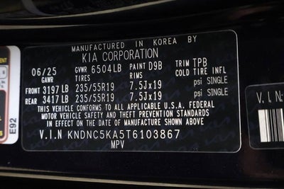 2026 Kia Carnival Hybrid EX